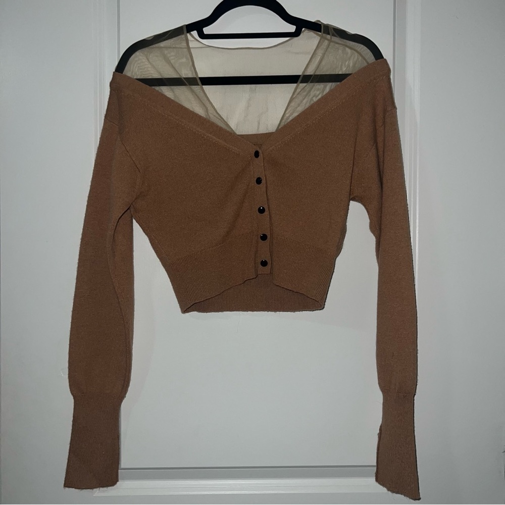 Alexander Wang beige cardigan